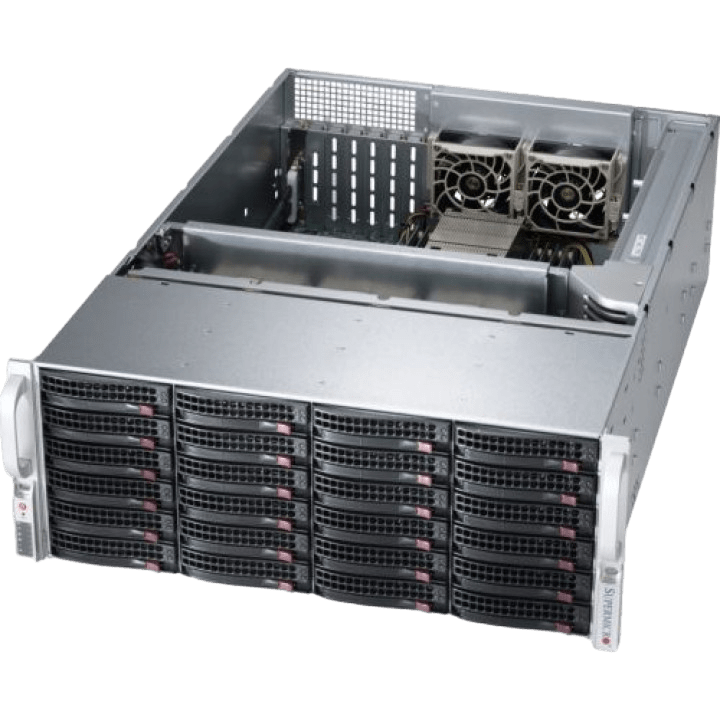 Сервер Supermicro SYS-6048R CSE-846 noCPU X10DRi 16хDDR4 softRaid IPMI 2х800W PSU Ethernet 2х1Gb/s 24х3,5" EXP SAS2-846EL1 FCLGA2011-3 (2)